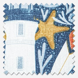 Pendeen Indigo Curtain