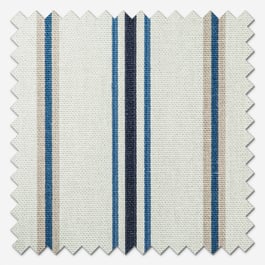 Salcombe Stripe Navy Curtain