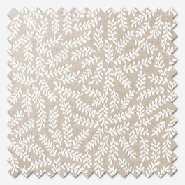 Ficus Leaf Natural Linen Curtain