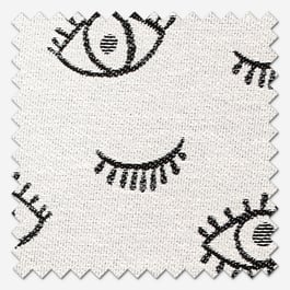 Wink Mono White Curtain
