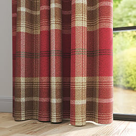 Balmoral Red Curtain