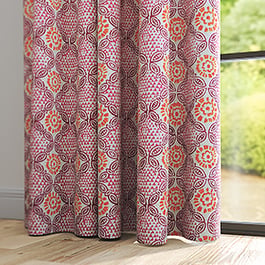 Stardust Hot Pink Curtain