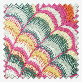 Camengo Piuma Fuschia Curtain
