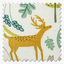 Scandi Woodland Jade Curtain