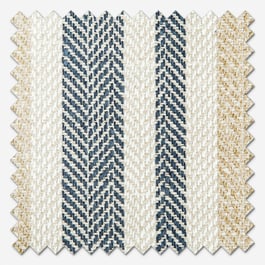 Tiverton Stripe Indigo Curtain