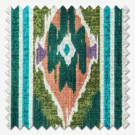 Boho Stripe Olivene Curtain