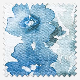 Wild Garden Cotton Cornflower Curtain