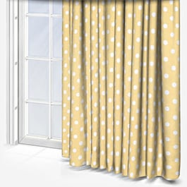 Cath Kidston Button Spot Yellow Curtain