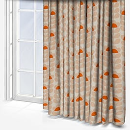 Orla Kiely Sweet Pea Orange Curtain