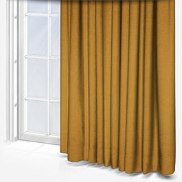 Touched By Design Crushed Silk Ochre Curtain