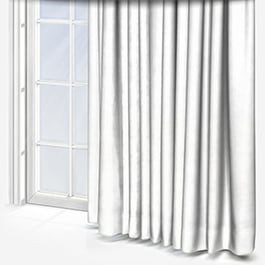 Touched By Design Crushed Silk White Curtain