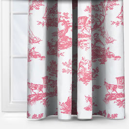 Camengo Cadence Tissu Rouge Grenat Curtain