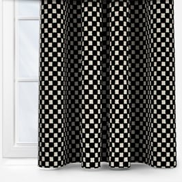 Camengo Scacchiera Carbone Curtain