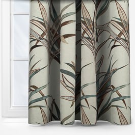 Casamance Creation Beige Bleu Riviere Curtain