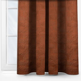 Casamance Mollino Orange Brulle Curtain