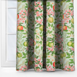 Fryetts Apple Blossom Green Curtain