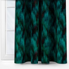 Bargello Jade Curtain