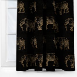 Fryetts Elephant Noir Curtain