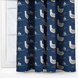 Fryetts Gull Navy Curtain