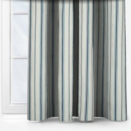 Fryetts Salcombe Stripe Navy Curtain