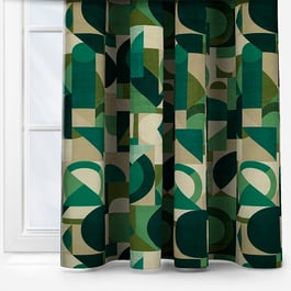 iLiv Geometrica Velvet Jadeite Curtain