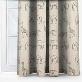 iLiv Prairie Animals Anthracite Curtain