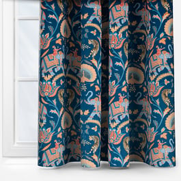 iLiv Sumatra Velvet Sapphire Curtain