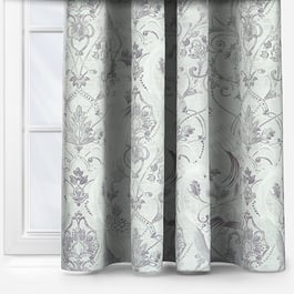 Laura Ashley Tregaron Silver Curtain