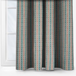 MOON Netherfield Aqua Rust Curtain