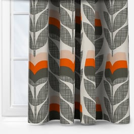 Orla Kiely Rosebud Orange Curtain