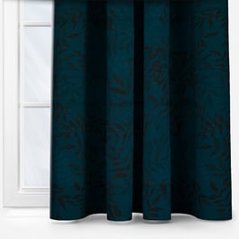 Sonova Studio Kaleidoscope Leaves Midnight Blue Curtain