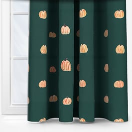 Sonova Studio Pumpkin Forest Green Curtain