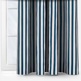 Studio G Carousel Coral and Navy Curtain