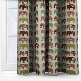 Studio G Elephants Spice Curtain
