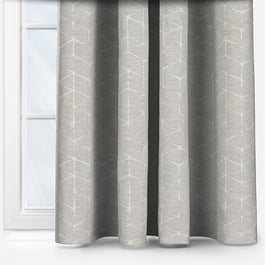 Touched By Design Kemi Hex Silver Grey Curtain