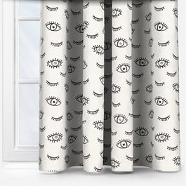 Touched By Design Wink Mono White Curtain
