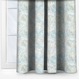 William Morris Acanthus Slate and Dove Curtain