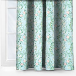 William Morris Golden Lily Apple and Blush Curtain