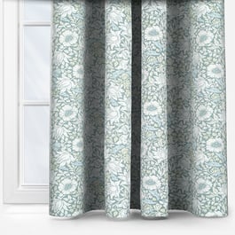 William Morris Mallow Slate and Dove Curtain