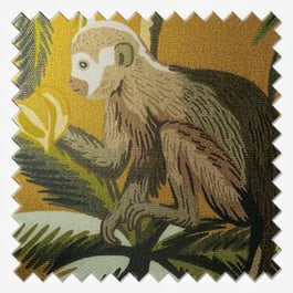 Fryetts Monkey Ochre Cushion