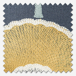 Scandi Floral Ochre Cushion