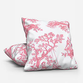 Camengo Cadence Tissu Rouge Grenat Cushion