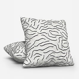Camengo Ophea Velvet Black and White Cushion