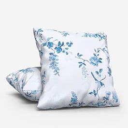 Cath Kidston Birds and Roses Blue Cushion