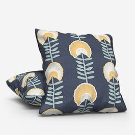 Scandi Floral Ochre Cushion