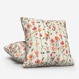 Woodland Floral Raspberry Cushion