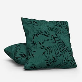 Sonova Studio Kaleidoscope Leaves Teal Cushion