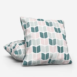 Sonova Studio Nordic Petal Teal and Powder Pink Cushion