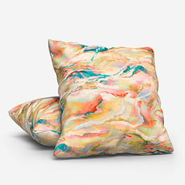 Touched By Design Modernist Inky Coral Cushion