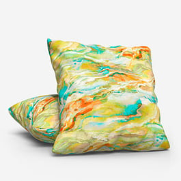 Touched By Design Modernist Neon Teal Cushion